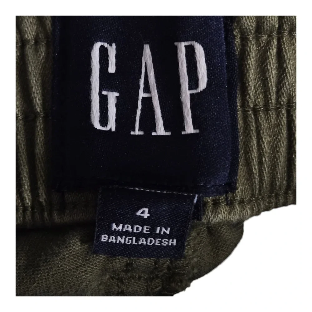 GAP Chino Pants Relaxed Fit Casual Comfortable Stretch Olive Green Womens Size 4
